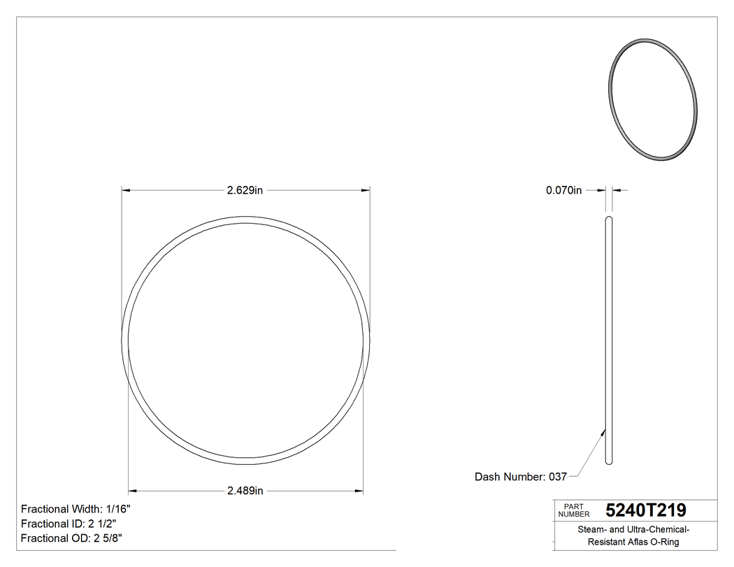 Technical drawing - 5240T219